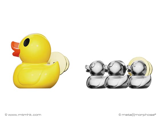 Insignă Fashion Mama Duck & 3 Ducklings - Window Box image