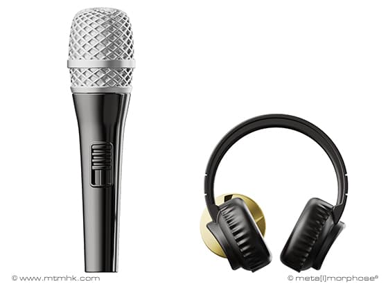Insignă Fashion Microphone & Headphone - Window Box image